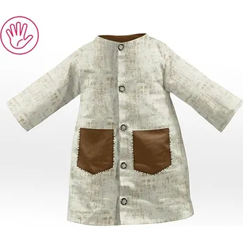 Panel se střihem na ušití oblečení pro panenku kabát Caleb - aztec hnědý