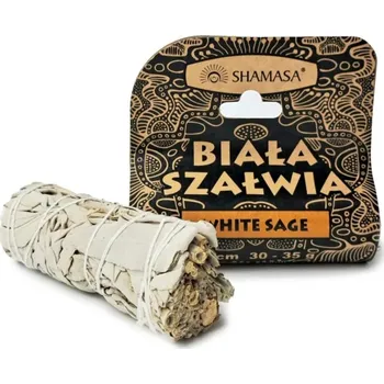 Vonná tyčinka Bílá šalvěj svazek PŘÍRODNÍ VYKUŘOVADLO 30-35 g Shamasa