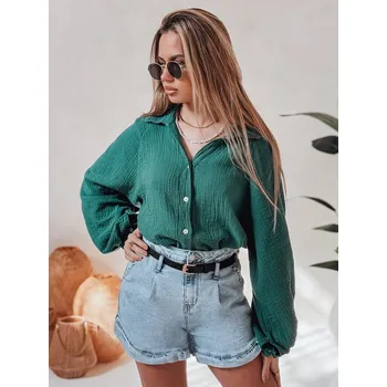 Dámské kraťasy Dámské džínové šortky s páskem SHORT LOVER SY0468 Barva: Nebeská, Velikost: S