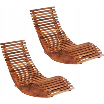 Zahradní lehátko Lehátko VidaXL béžové dřevěné