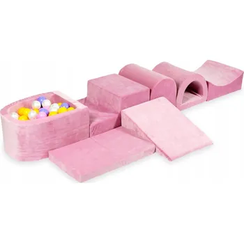 Dětské hřiště Pěnové dětské hřiště - bazének Micro Velvet soft růžový