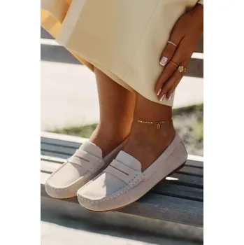 Dámské mokasíny Dámské semišové mokasíny Big Star RR274948 Barva: Béžová, Velikost: 37