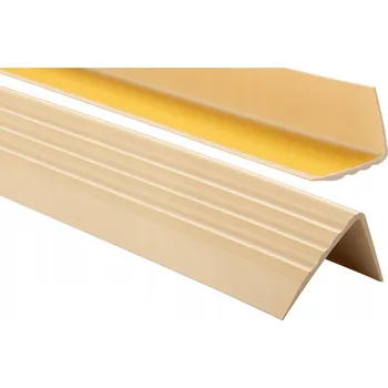 přechodová lišta SCHODOVÁ LIŠTA PVC 50x40mm 150cm KRÉMOVÁ Protiskluzová