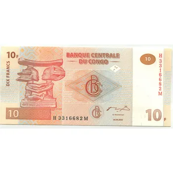 KONGO. 10 francs 2003. Pi. 93.