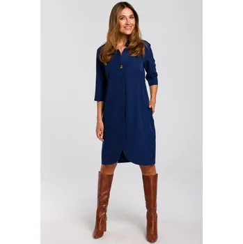 Dámské šaty Stylove šaty STYLOVE S189 NAVY BLUE L