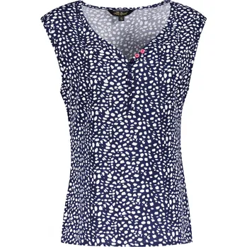 Dámské tričko Dámská halenka ALTISPORT EARLA TMAVĚ MODRÁ/BÍLÁ XL