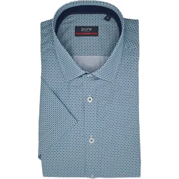 Pánská košile Košile Pure Slim Fit "City" mátová D81000_22140_473 velikost: 41/42, délka rukávu: krátký rukáv