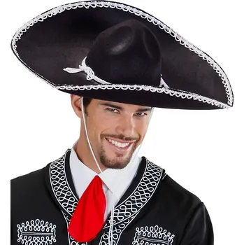 Černé sombrero 55 cm