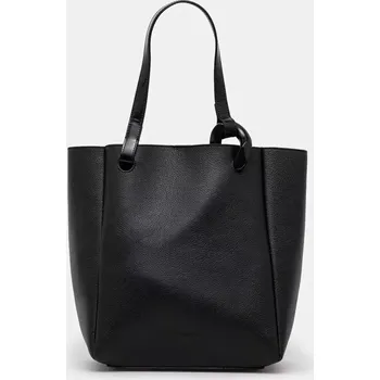 Kabelka Kožená kabelka JW Anderson The Jwa Corner Tote, ONE SIZE, černá, 99X