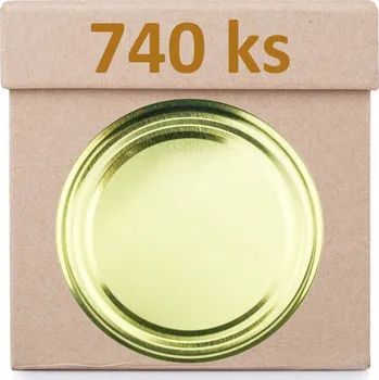 Víčko na zavařovací sklenici Víčko na sklenici TO-82 - Zlaté - Krabice 740 ks