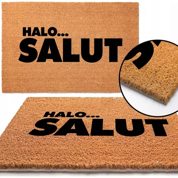 Rohožka KOKOSOVÁ ROHOŽKA 40x60 ke Dveřím HALO SALUT DÁREK DLA GOŚCI