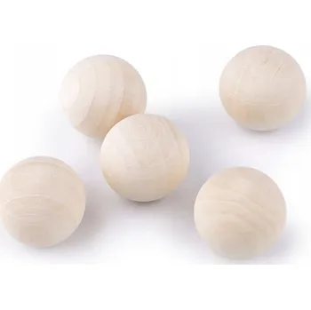Obraz Dřevěné kuličky bez dírek fi 25 mm 25 Ks