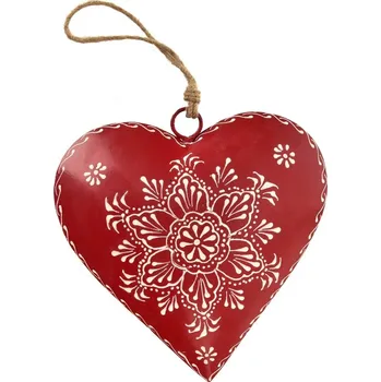 Indecor Srdce plech závěsné 20x7x20cm