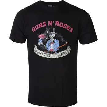 Pánské oblečení Tričko metal pánské Guns N' Roses - Skeleton - ROCK OFF - GNRTS114MB