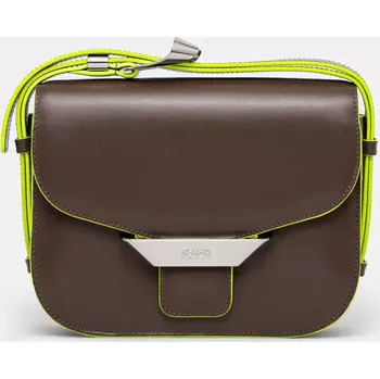 Kožená kabelka Kenzo hnědá barva, FF52SA318L3B.10, ONE SIZE, 84X