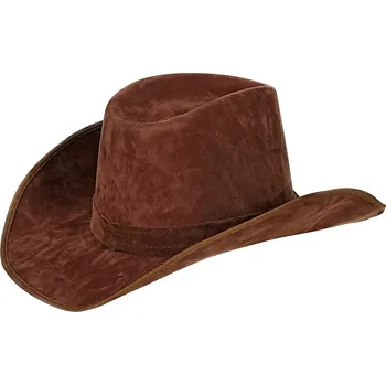 Semišový kovbojský klobouk