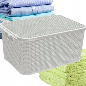 Odpadkový koš Univerzální koš BrandQ bílý plast 19 l s víkem