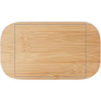 Termobox Bambusová krabička na jídlo 1l 150 LID, 110x149mm Laserové gravírování, 1 barva