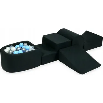 Dětské hřiště Pěnové dětské hřiště se skluzavkou a bazénkem micro grafit barvy