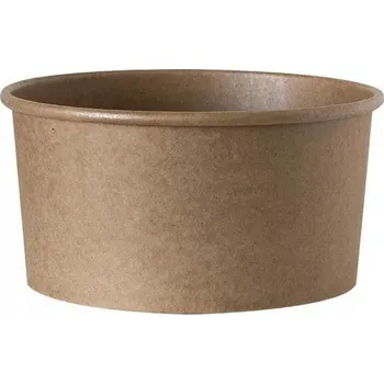 Jednorázové nádobí Nádoba kulatá miska Kraft na salát 1000 ml - 50 ks