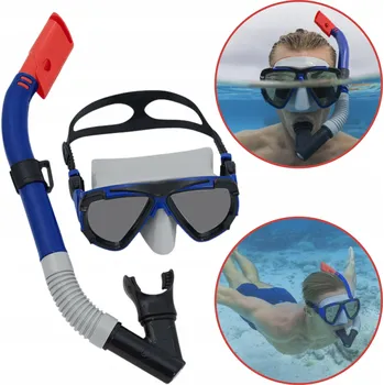 Potápěčské vybavení ŠNORCHLOVACÍ SADA POTÁPĚČSKÉ BRÝLE SE ŠNORCHLEM PRO PLAVÁNÍ A POTÁPĚNÍ 14+