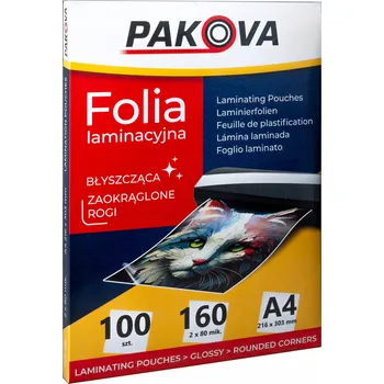 Laminovací fólie Fólie pro laminování lesklá A4 Pakova