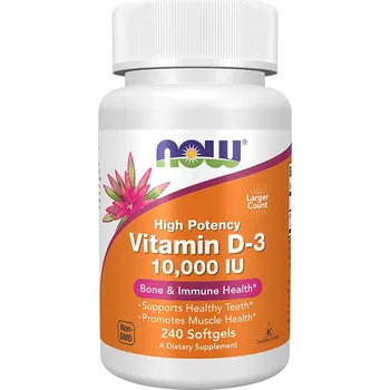 Now Foods Vitamin D 10000 IU (240 Měkká kapsla)