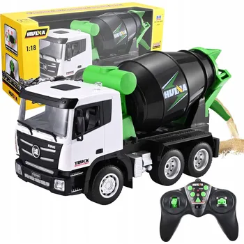 autíčko DÁLKOVĚ OVLÁDANÝ NÁKLADNÍ AUTOMOBIL MÍCHAČKA BETONU RC HUINA