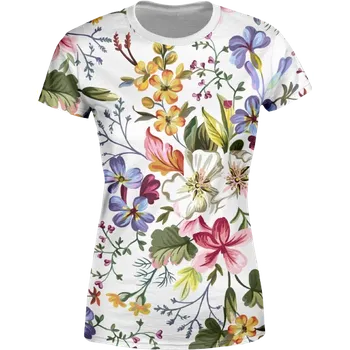 Dámské tričko UTOPY Dámské sportovní tričko Flower White