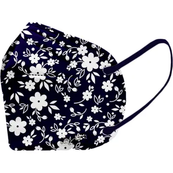 respirátor NANOLION MASK s.r.o. 5ks Český ultratenký NANO respirátor NANOLION supreme protection FFP2 - Modré Kytky Počet v balení: 5KS