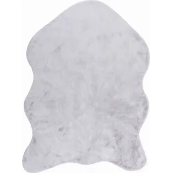 Koberec Kusový koberec imitace kožešiny RABBIT šedá 90x120 cm Multidecor