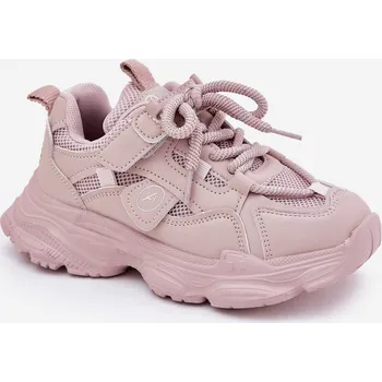 Dívčí tenisky Dětské tenisky na platformě Hanomess Barva: Růžová, Velikost: 33