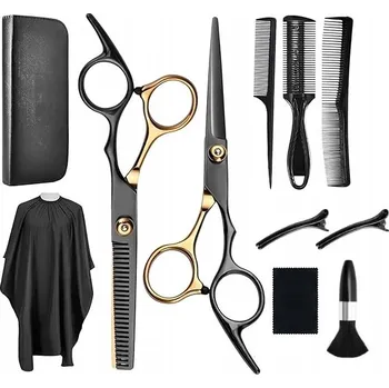 Kadeřnické nůžky KADEŘNICKÉ NŮŽKY SADA PRO STŘÍHÁNÍ VLASŮ PROFESIONÁLNÍ