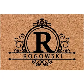 Rohožka ELEGANTNÍ Kokosová ROHOŽKA Personalizovaná Před Dveře PÍSMENO R