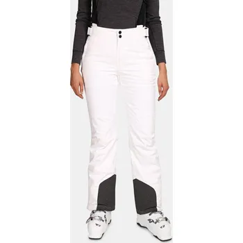 KILPI ELARE-W Bílé dámské lyžařské kalhoty 52 + DÁREK + Doprava ZDARMA