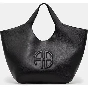 Kabelka Kožená taška Anine Bing Lili Tote, ONE SIZE, černá, 99X