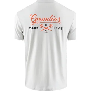 Rybářské oblečení Grundéns Tričko Dark Seas X Grundens Common Bond SS T-Shirt Oyster - L