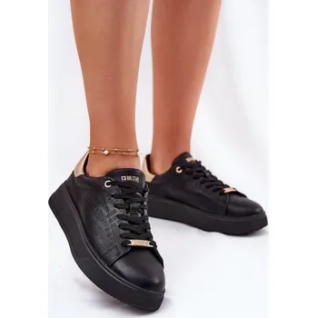 Dámské tenisky Dámské Sneakersy Z Eko Kůže Big Star RR274257 Barva: Černá, Velikost: 41