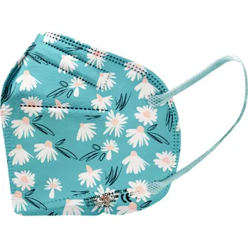 respirátor NANOLION MASK s.r.o. 5ks Český ultratenký NANO respirátor NANOLION supreme protection FFP2 - Sedmikrásky Počet v balení: 5KS