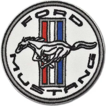 Nášivka Nášivka Ford Mustang White 8 cm