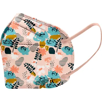 respirátor NANOLION MASK s.r.o. 5ks Český ultratenký NANO respirátor NANOLION supreme protection FFP2 - Barevné Kytky Počet v balení: 5KS