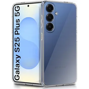 Pouzdro na mobilní telefon POUZDRO ULTRATENKÉ SLIM TPU SILIKONOVÁ GUMA PRO SAMSUNG GALAXY S25 PLUS + SKLO