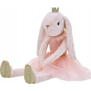 plyšák PLYŠÁK KRÁLÍK PLYŠOVÝ KRÁLÍČEK GULIA VANILKOVÝ ZLATÝ 44 CM