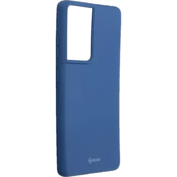 Pouzdro na mobilní telefon Pouzdro Roar Colorful Jelly Case Samsung Galaxy S21 Ultra Modré