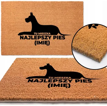 KOKOSOVÁ ROHOŽKA S PEJSKEM A NÁPISEM TU MIESZKA PIES – HIT DO DOMU