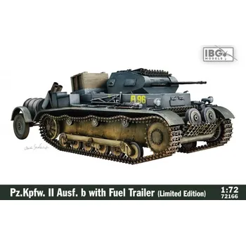 Plastikový model IBG 1/72 Panzer II Ausf.b w/ Fuel Trailer (Limited Edition)