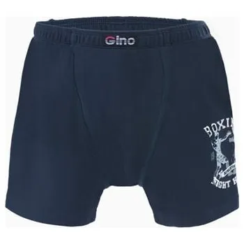 Dívčí spodní prádlo Chlapecké boxerky s delší nohavičkou GINO 64006P černá bílá 164/170