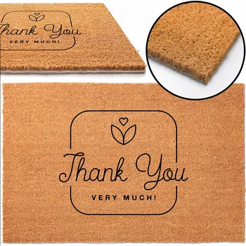 Rohožka KOKOSOVÁ ROHOŽKA DO DOMU POD DVEŘE HIT NÁPIS THANK YOU VERY MUCH! VZOR