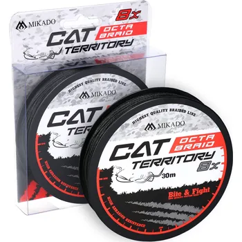 Mikado Pleténá Šňůra CAT TERRITORY OCTA BRAID 1.20mm/153kg/30m - ZELENÁ
