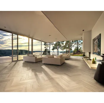 vinylová podlaha Dřevěná podlaha dvouvrstvá KAHRS Herringbone Dub ab krémově bílý 111PABEKFVKE600